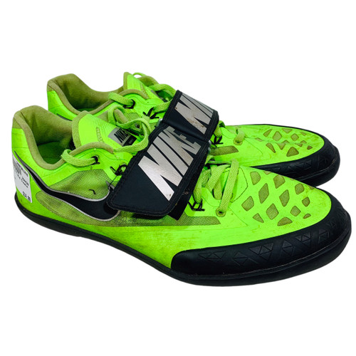 Vist Large View of Product Image Which is Used Nike Track & Field Cleats Adult Neon Green Senior 11