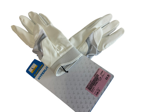 Vist Large View of Product Image Which is New Easton HYPERLITE Softball Batting Gloves White Womens LG 11731-S000123188