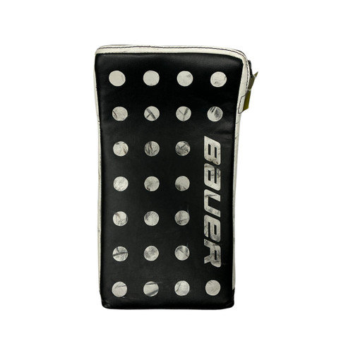 Vist Large View of Product Image Which is Used Bauer RX6 LE Junior Goalie Blocker Black