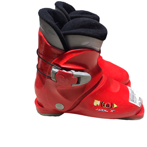 Used Rossignol 18 Boys DH Ski Boot Red 225 MP - J04.5 - W5.5 11812-S000148563