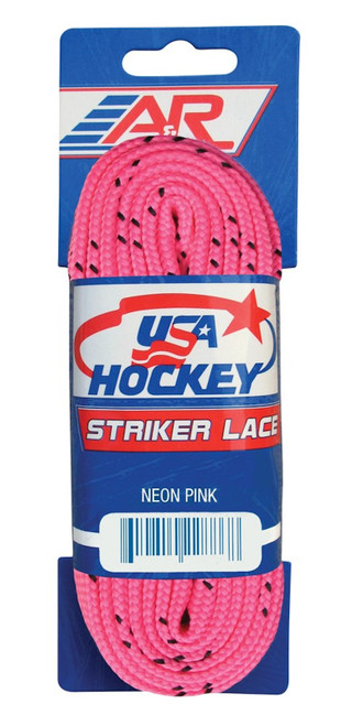 Vist Large View of Product Image Which is New USA HOCKEY LACES NEON PINK NON WAXED 108"