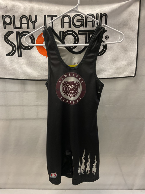 Vist Large View of Product Image Which is Used Brute Wrestling Singlet Black SM