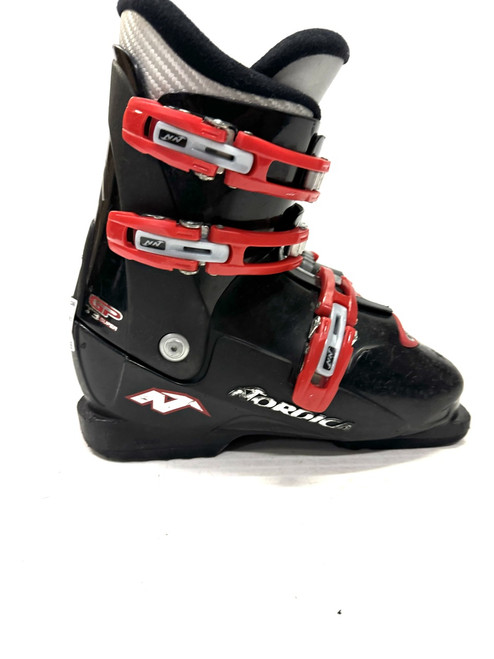 Vist Large View of Product Image Which is Used Nordica T3 SUPER GP Boys DH Ski Boot Black 235 MP - J05.5 - W06.5