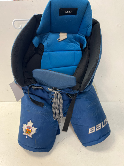 Vist Large View of Product Image Which is Used Bauer NEXUS TEAM Senior Pant Royal Blue And White MD