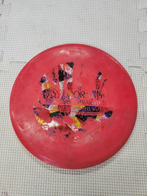 Vist Large View of Product Image Which is Used Millennium AURORA MS Disc Golf Mid Range Red