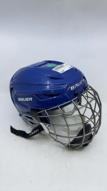 Used Bauer HYPERLITE 2 Helmet Cage Combo Navy Blue SM 10589-S000400850
