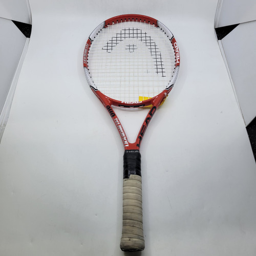 Vist Large View of Product Image Which is Used Head LIQUID METAL 1 Adult Tennis Racquet Red 4 1/8"