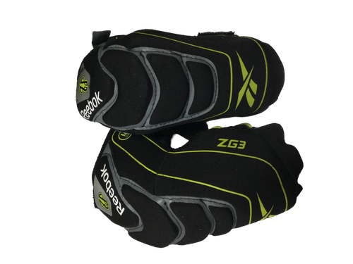Vist Large View of Product Image Which is Used Reebok ZG3 Lacrosse Arm Pads/Guards Black SM