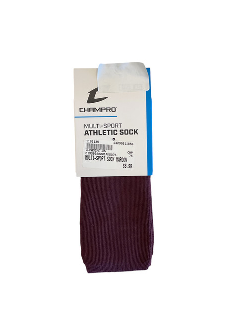 Vist Large View of Product Image Which is New MULTI-SPORT SOCK MAROON