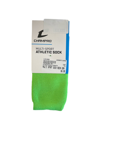 Vist Large View of Product Image Which is New MULTI-SPORT SOCK NEON GRN