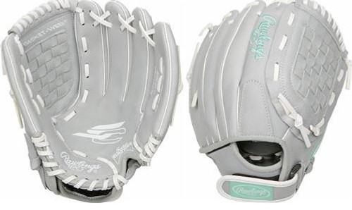 New Rawlings SURE CATCH RH Throw Fastpitch Gloves 11" 11856-RAWSCSB110MR