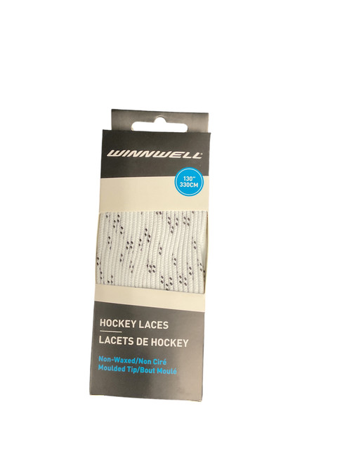 Vist Large View of Product Image Which is New HKY LACES NO WAX WH/BK130"
