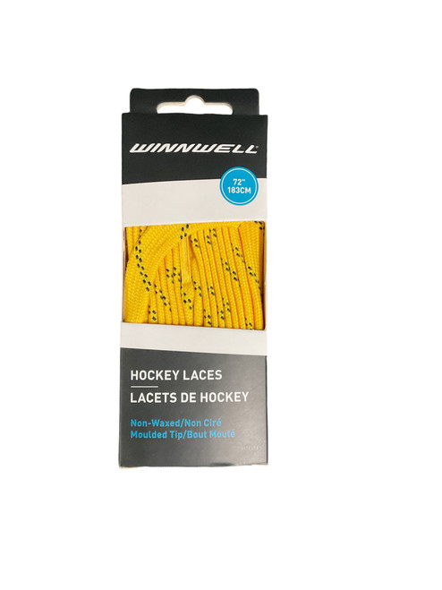Vist Large View of Product Image Which is New HKY LACES NO WAX YL/BK 72"