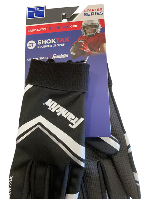 Vist Large View of Product Image Which is Used Franklin SHOKTAK FB Gloves Black LG 11856-S000011565