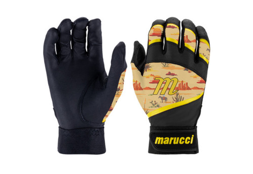 Vist Large View of Product Image Which is New FOXTROT TBALL S-M BK/YL BATTING GLOVES