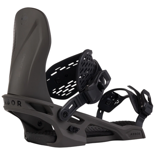 Vist Large View of Product Image Which is New Arbor Spruce 2025 Snowboard Bindings Charcoal- SM