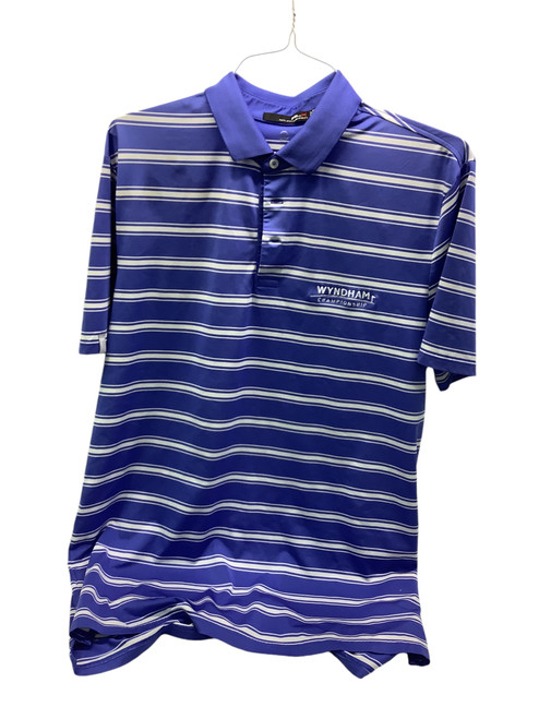 Vist Large View of Product Image Which is Used WYNDHAM CHAMPIONSHIP S.S. Golf Shirt M Royal Blue And White LG 11347-S000232337
