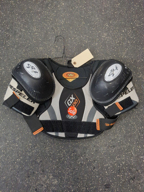 Vist Large View of Product Image Which is Used Hespeler GX 500 Junior Shoulder Pads SM