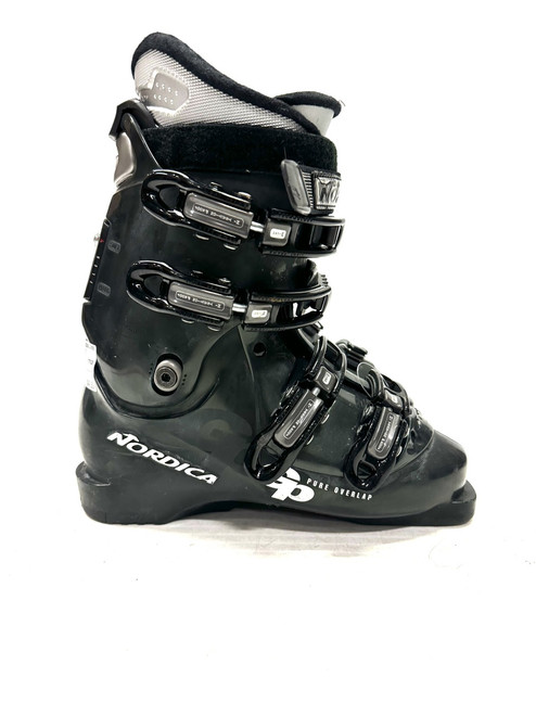 Vist Large View of Product Image Which is Used Nordica GP Mens DH Ski Boot Black 255 MP - M07.5 - W08.5