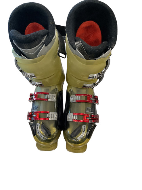 Used Salomon ENERGIZE 100 Mens DH Ski Boot Gold 305 MP - M12.5 11856-S000012319