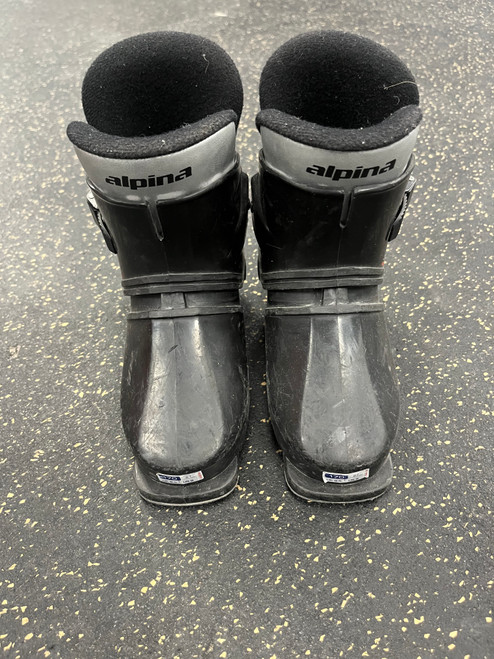 Used Alpina SPEEDY Boys DH Ski Boot Black 170 MP - Y10 11774-S000076356