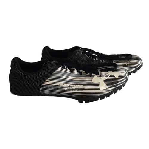 Vist Large View of Product Image Which is Used Under Armour Track & Field Cleats Adult Black Senior 13