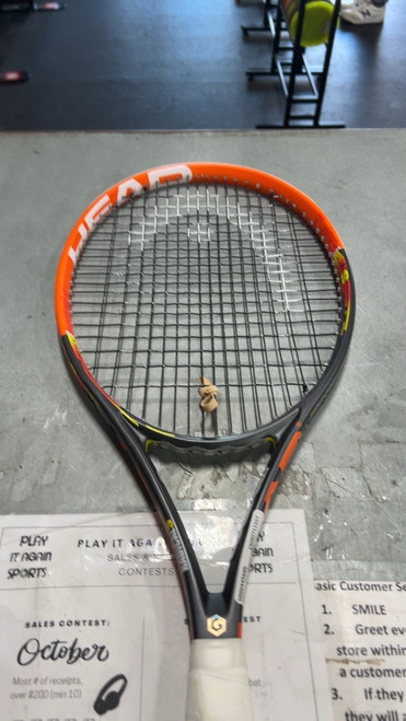 Used Head Racquet RADICAL S Adult Tennis Racquet Grey 4 3/8" 11337-S000445895 Vist Large View of Product Image Which is Used Head Racquet RADICAL S Adult Tennis Racquet Grey 4 3/8"