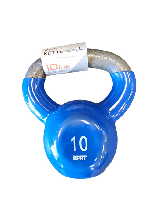 Vist Large View of Product Image Which is New 10lb Vinyl Kettlebell Blu