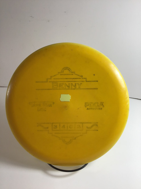 Vist Large View of Product Image Which is Used LSD BRAVO BENNY Disc Golf Putter Yellow 175g 10105-S000265956
