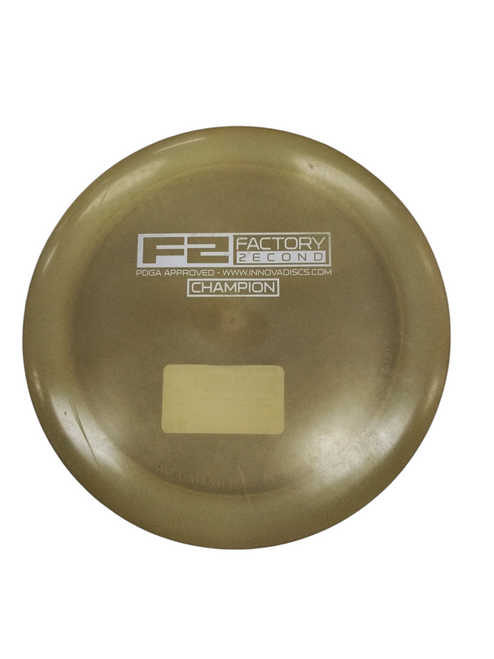 Vist Large View of Product Image Which is Used Champion Sports F2 Disc Golf Driver Gold