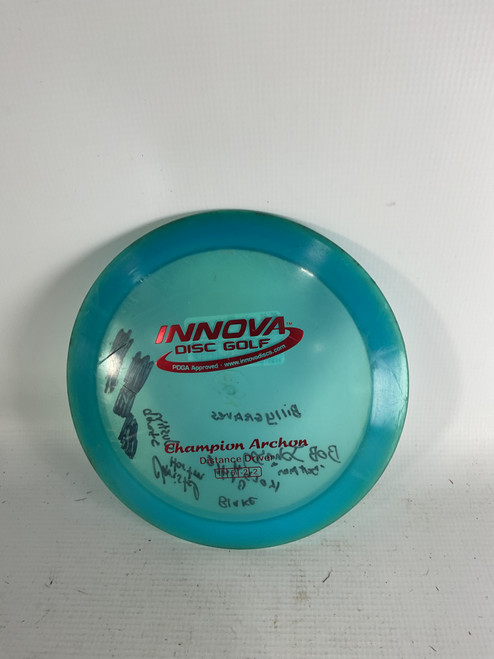 Vist Large View of Product Image Which is Used Innova CHAMPION ARCHON Disc Golf Driver Teal