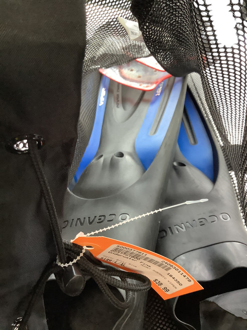 Used OCEANIC VIPER Underwater Fins Royal Blue L/XL 11479-S000377911