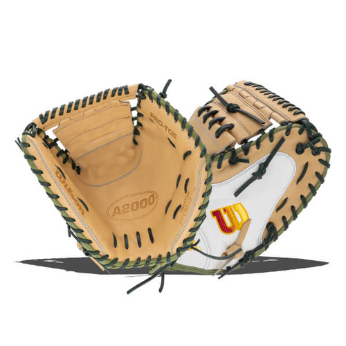 Vist Large View of Product Image Which is Wilson A2000 Super SnakeSkin FPCM23 Sashel Palacios 34" Fall Collection Fastpitch Softball Catcher's Mitt: WBW10273934