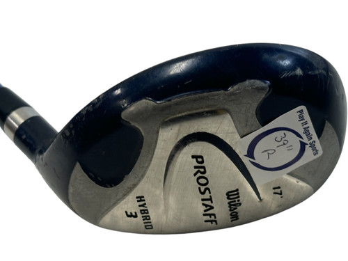 Vist Large View of Product Image Which is Used Wilson PROSTAFF 17deg Mens Hybrid Club RH 3 Hybrid 39"