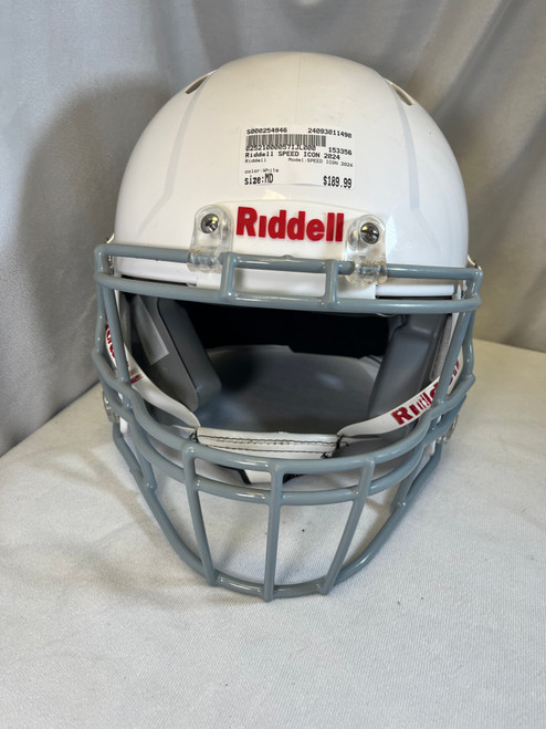 Used Riddell SPEED ICON 2024 FB Helmet White MD 11490-S000254946