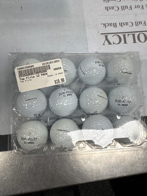 Vist Large View of Product Image Which is Used Top Flite 12 PACK 12 Pack - Golf Balls 11653-C000158565