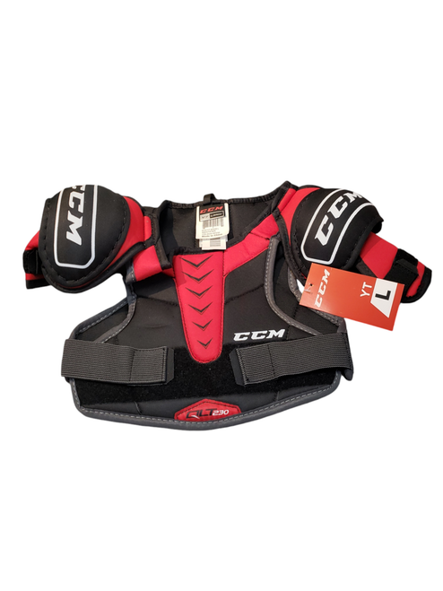 Vist Large View of Product Image Which is Used CCM NEW CCM SP QLT 230 Youth Shoulder Pads LG