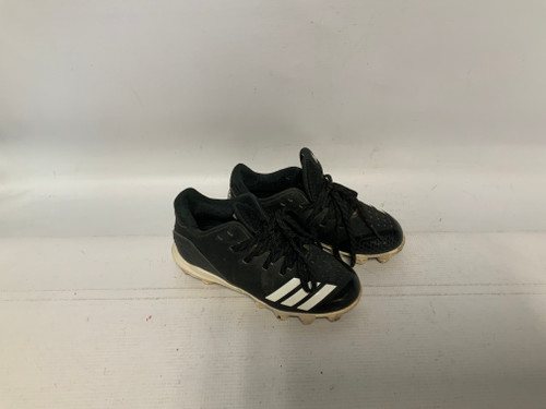 Used Adidas 3 STRIPE BB/SB Cleats Black Youth 12.0 11823-S000027265