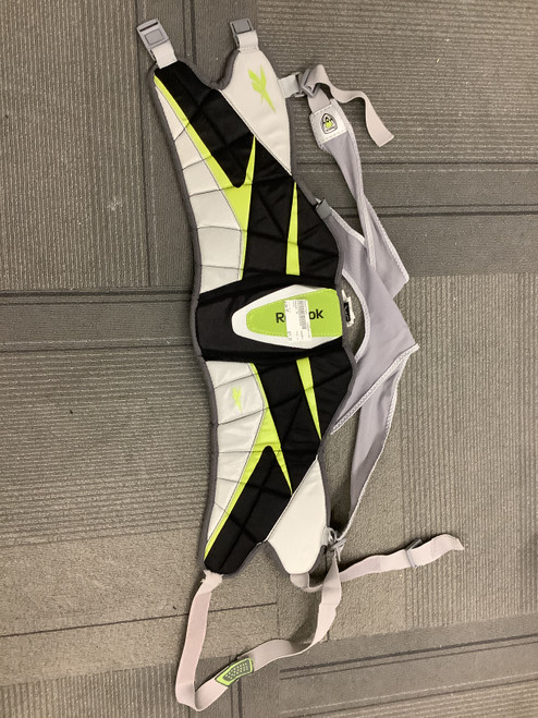 Vist Large View of Product Image Which is Used Reebok 3K Lacrosse Rib Pads Black SM