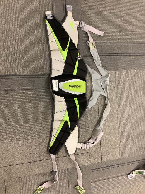 Vist Large View of Product Image Which is Used Reebok 3K Lacrosse Rib Pads Black SM