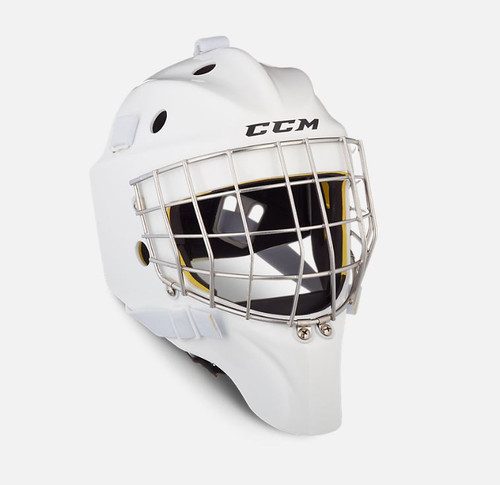 CCM Axis 1.5 Senior Goalie Mask White #GFA15