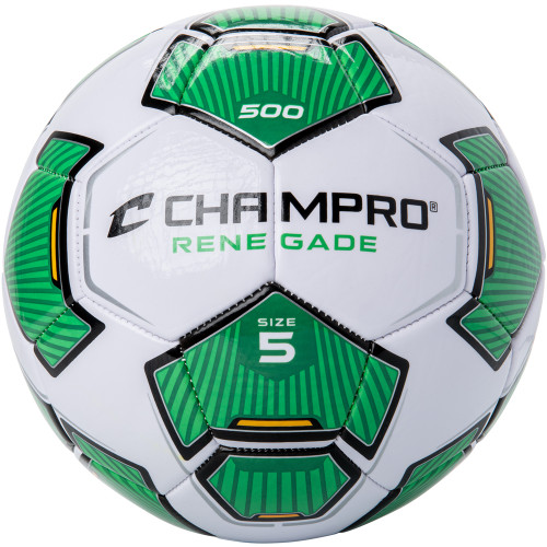 Vist Large View of Product Image Which is Champro Renegade Soccer Ball Green Size 5 #SB500