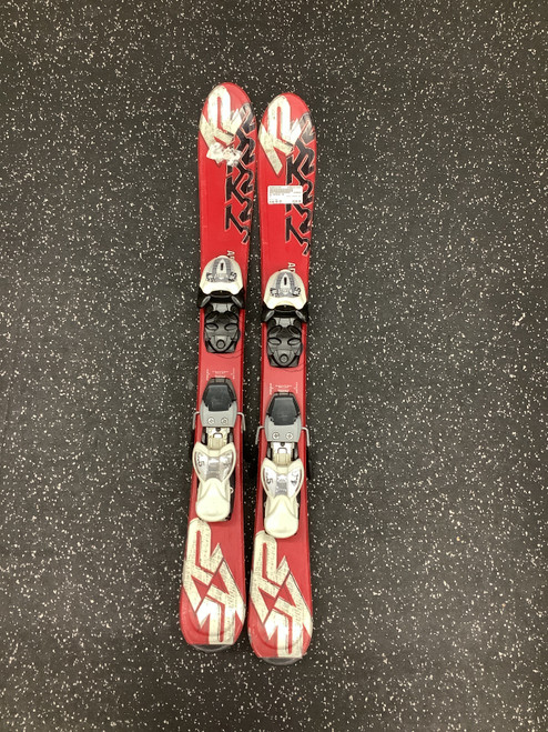 Vist Large View of Product Image Which is Used K2 APACHE JR. Boys DH Ski/Binding Red 88 cm