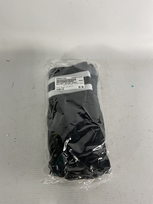 Used BLK/WHT SOCCER SOCKS Soccer Socks Black And White LG 11834-S000027284