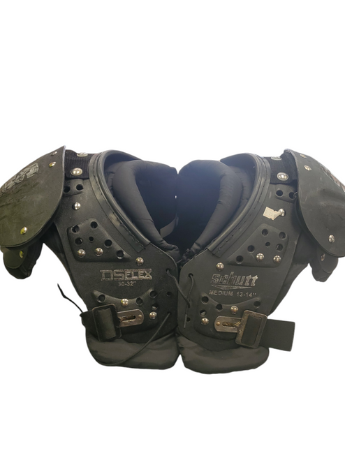 Vist Large View of Product Image Which is Used Schutt DS FLEX FB Shoulder Pads Black MD