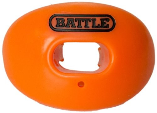 Vist Large View of Product Image Which is New OXYGEN MOUTH GUARD W CONVERTIBLE STRAP ORANGE