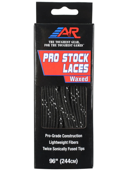 New A&R P-S Black 72" Waxed Laces 11692-AARPSB72X Vist Large View of Product Image Which is New A&R P-S Black 72" Waxed Laces