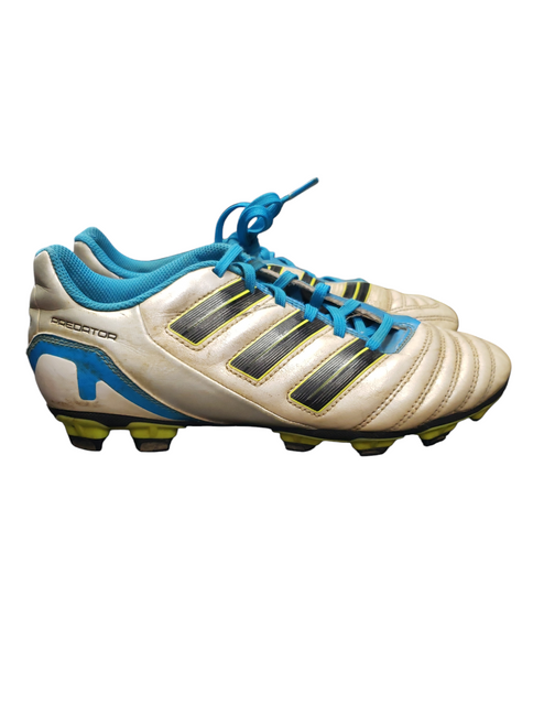Vist Large View of Product Image Which is Used Adidas Soccer Cleats White Junior 05