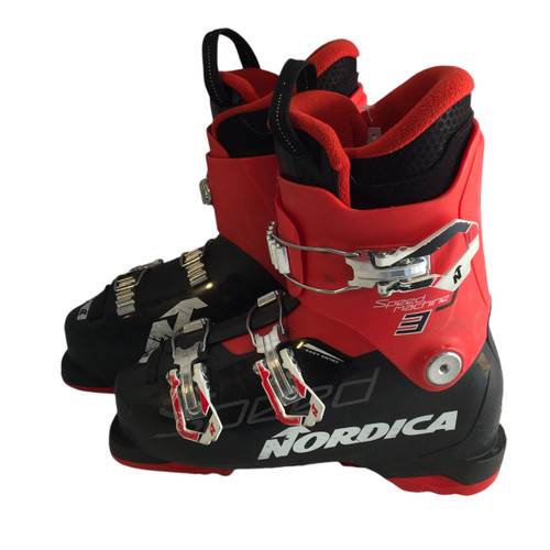 Used Nordica SPEED MACHINE J3 Boys DH Ski Boot Black 245 MP - M06.5 - W07.5 11749-S000176830