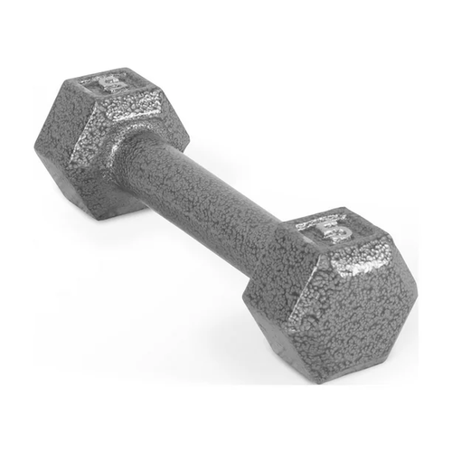 Vist Large View of Product Image Which is CAP Cast Iron Grey Dumbbell 5lb #SDG005